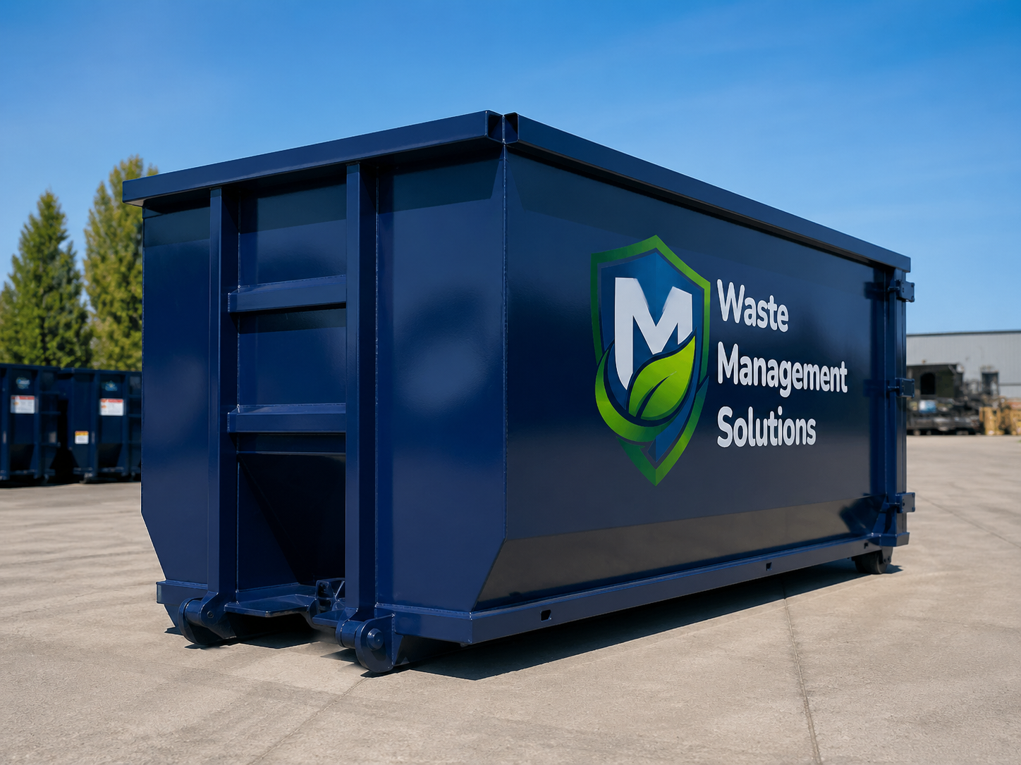 Bin rental, live loads, and scheduled hazardous waste pickup and disposal