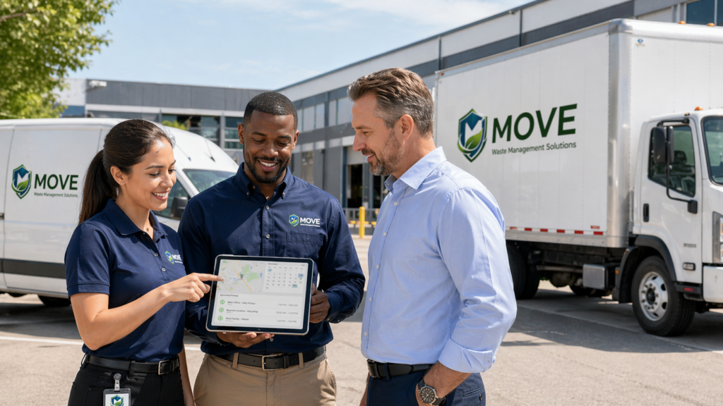 move-wms-fast-scheduling Hazardous and Medical waste disposal service, fast scheduling, and easy to use customer portal.